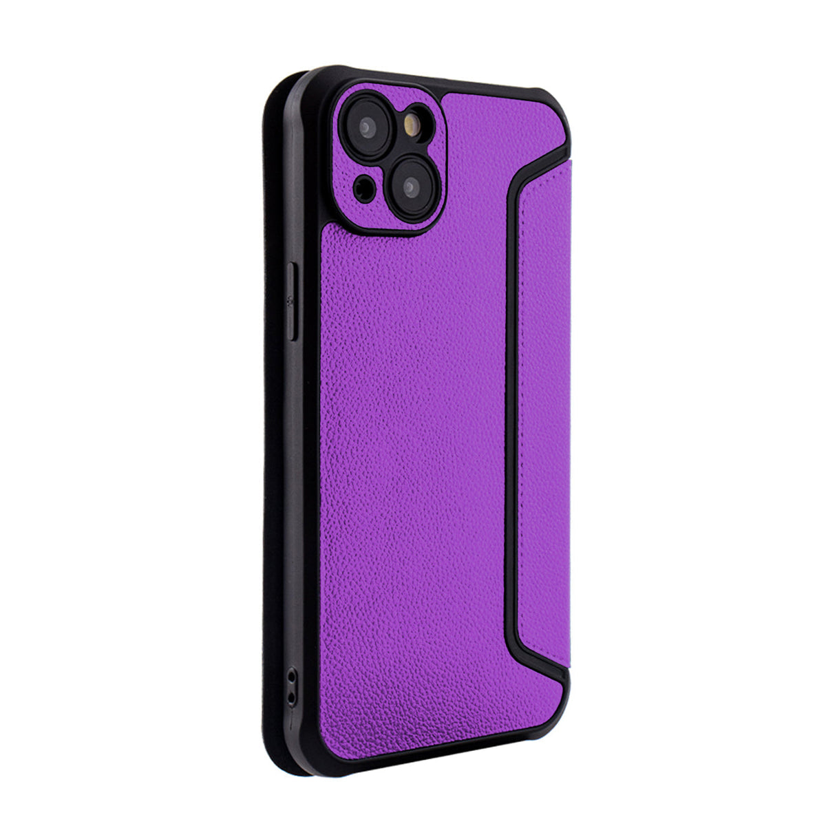 iPhone 15 PLUS Compatible Magnetic wallet Leather phone case For Apple iPhone 15 PLUS In Purple (FC36-IPH15PLUSPP) - Durable Protection by