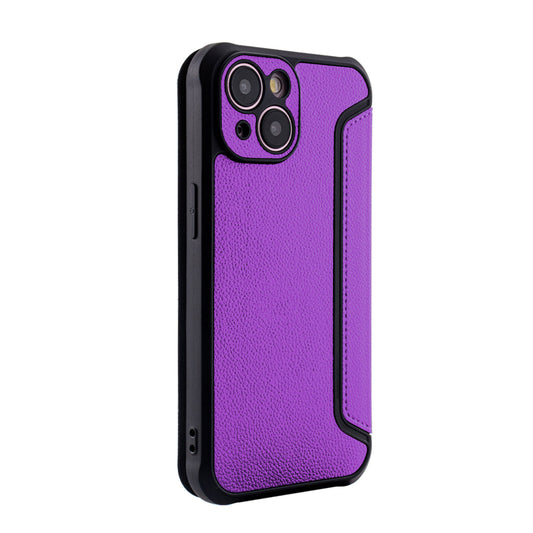 iPhone 15 Compatible Magnetic wallet Leather phone case For Apple iPhone 15 In Purple (FC36-IPH15PP) - Crystal Clear Protection by