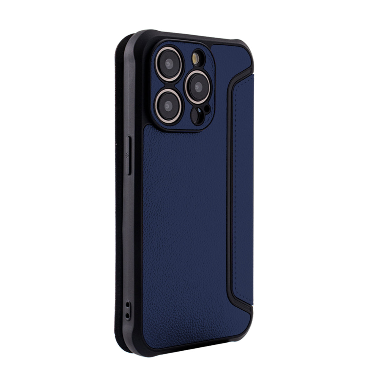 iPhone 15 PRO Compatible Magnetic wallet Leather phone case For Apple iPhone 15 PRO In Navy (FC36-IPH15PRONV) - Ultra-Slim Protection by