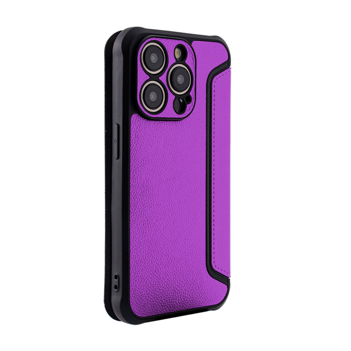 iPhone 15 PRO Compatible Magnetic wallet Leather phone case For Apple iPhone 15 PRO In Purple (FC36-IPH15PROPP) - Premium Protection by