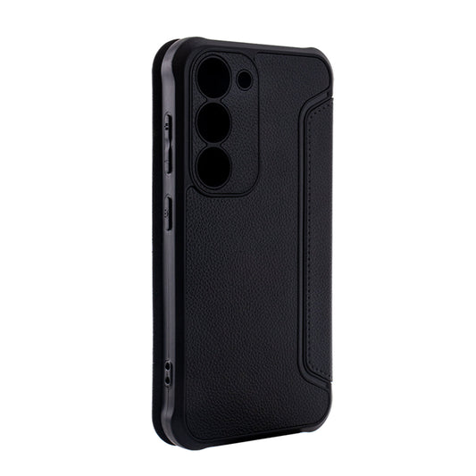 Magnetic wallet Leather phone case For Samsung Galaxy S23 In Black (FC36-SAMS23BK) - Heavy Duty & Reliable
