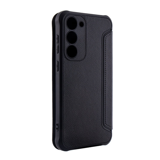 Magnetic wallet Leather phone case For Samsung Galaxy S23 Plus In Black (FC36-SAMS23PBK) - Crystal Clear & Reliable