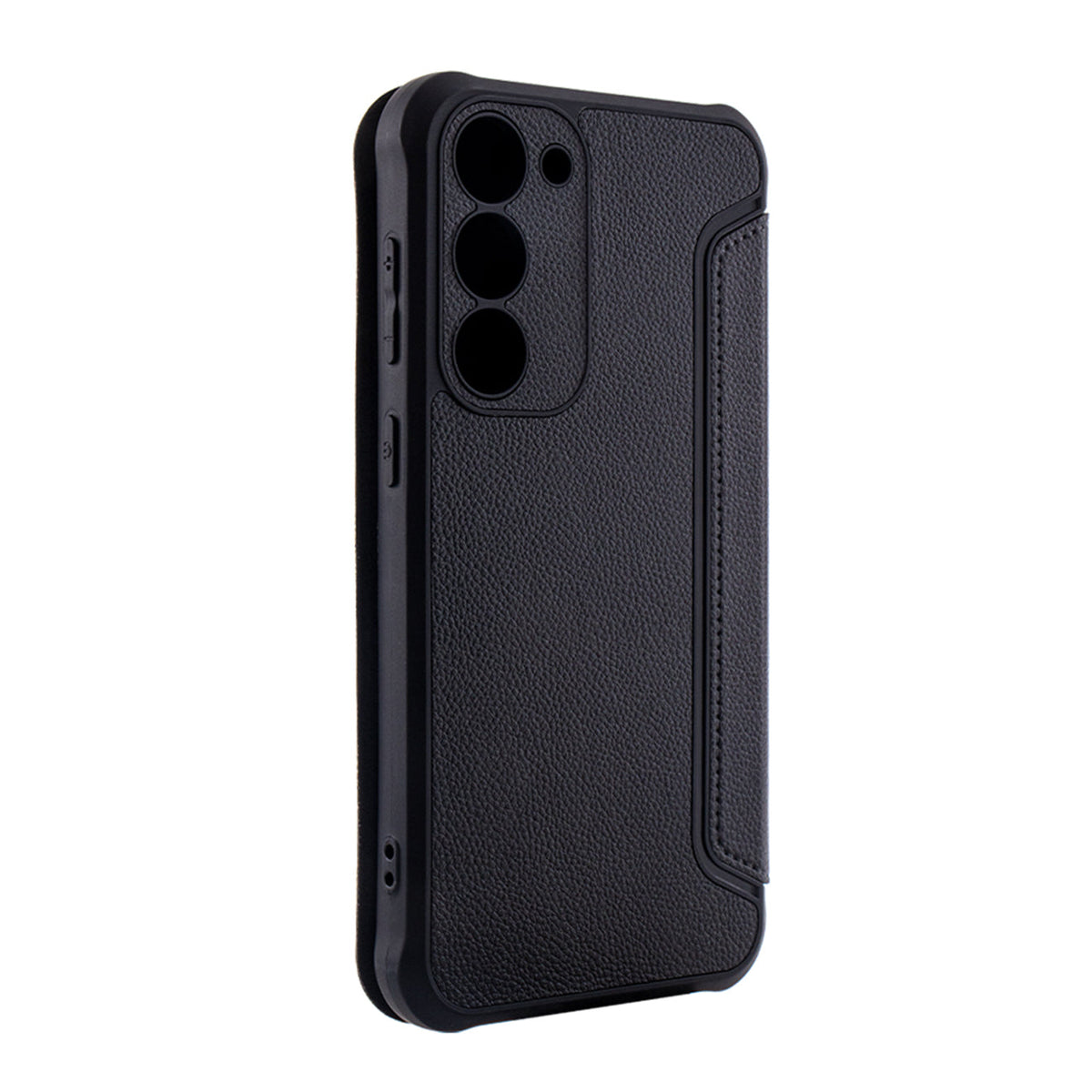 Magnetic wallet Leather phone case For Samsung Galaxy S23 Plus In Black (FC36-SAMS23PBK) - Crystal Clear & Reliable