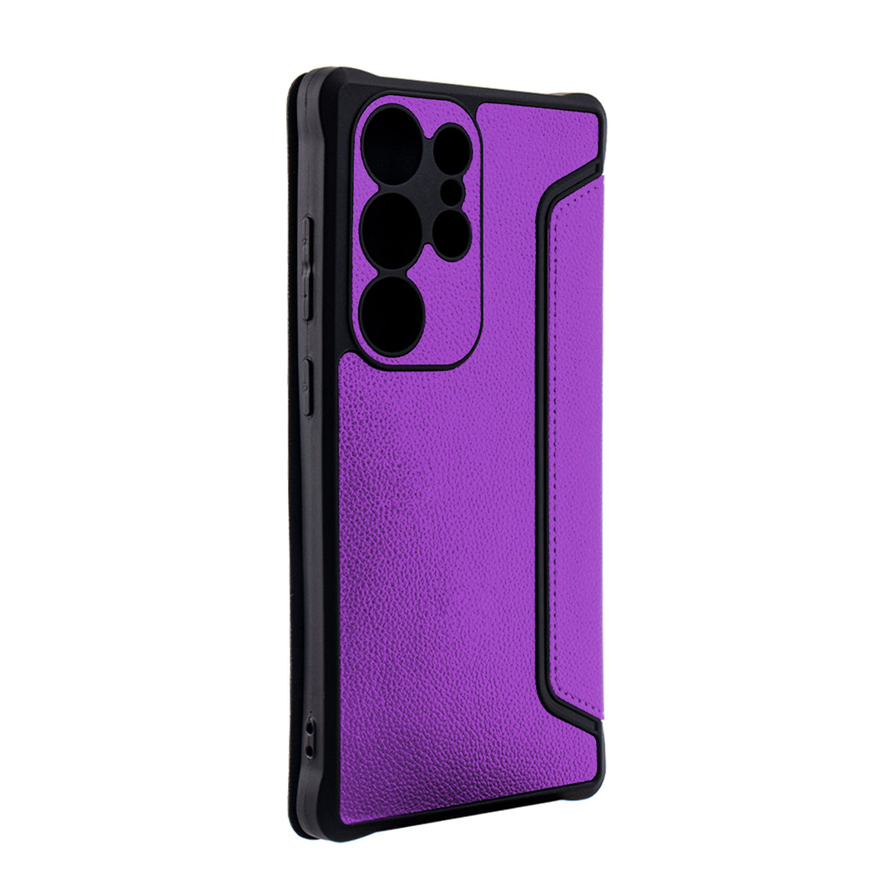 Magnetic wallet Leather phone case For Samsung Galaxy S24 Ultra In Purple (FC36-SAMS24UPP) - Heavy Duty & Reliable