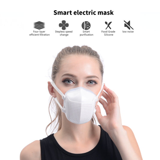Smart Electric Mask with 4-Layer efficient filtration - Heavy Duty & Reliable