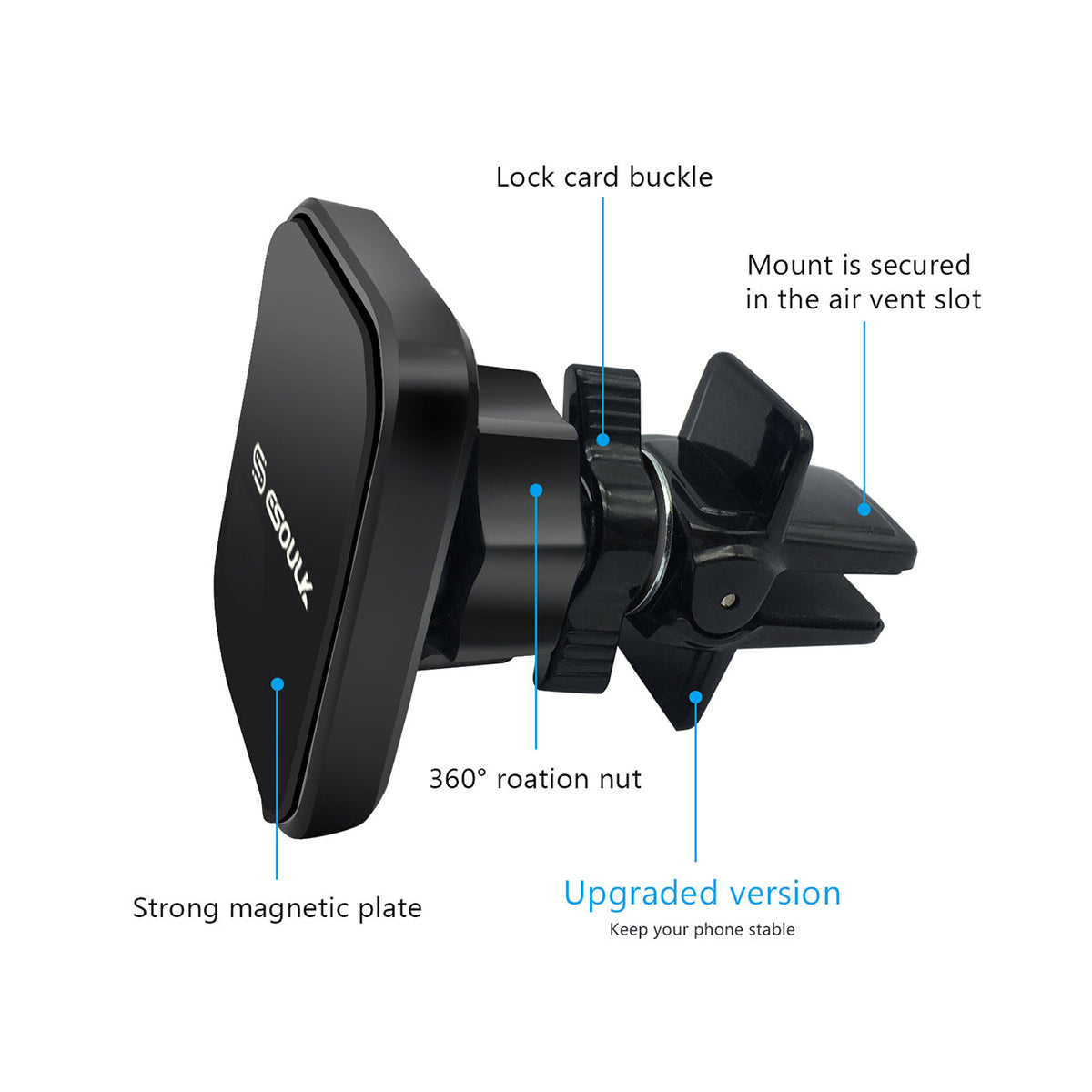 Air Vent Magnet Holder - Ultra-Slim & Reliable