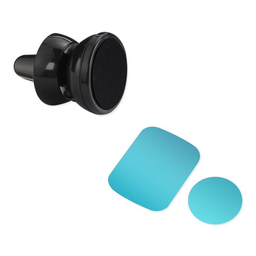 UNIVERSAL AIR VENT MAGNETIC CAR MOUNT PHONE HOLDER IN BLACK - Heavy Duty & Reliable