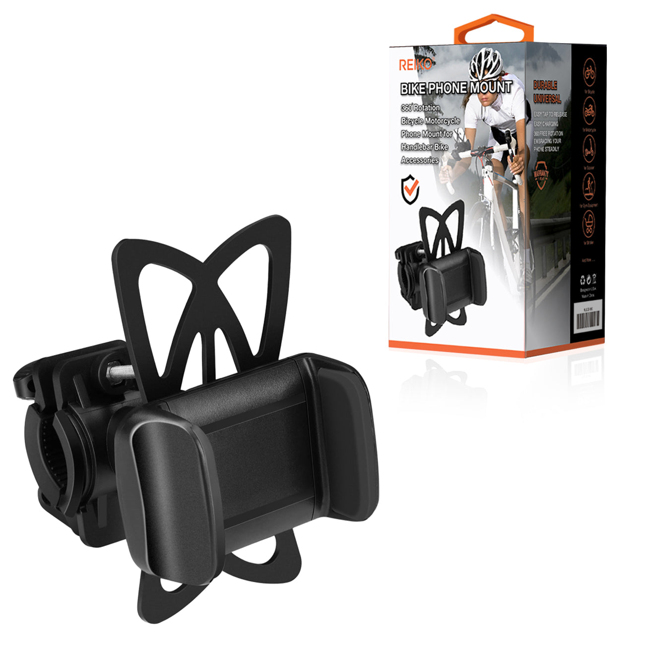 Universal Bicycle Phone Mount Adjustable Fits Cradle Clamp Handlebar Holder - Durable & Reliable