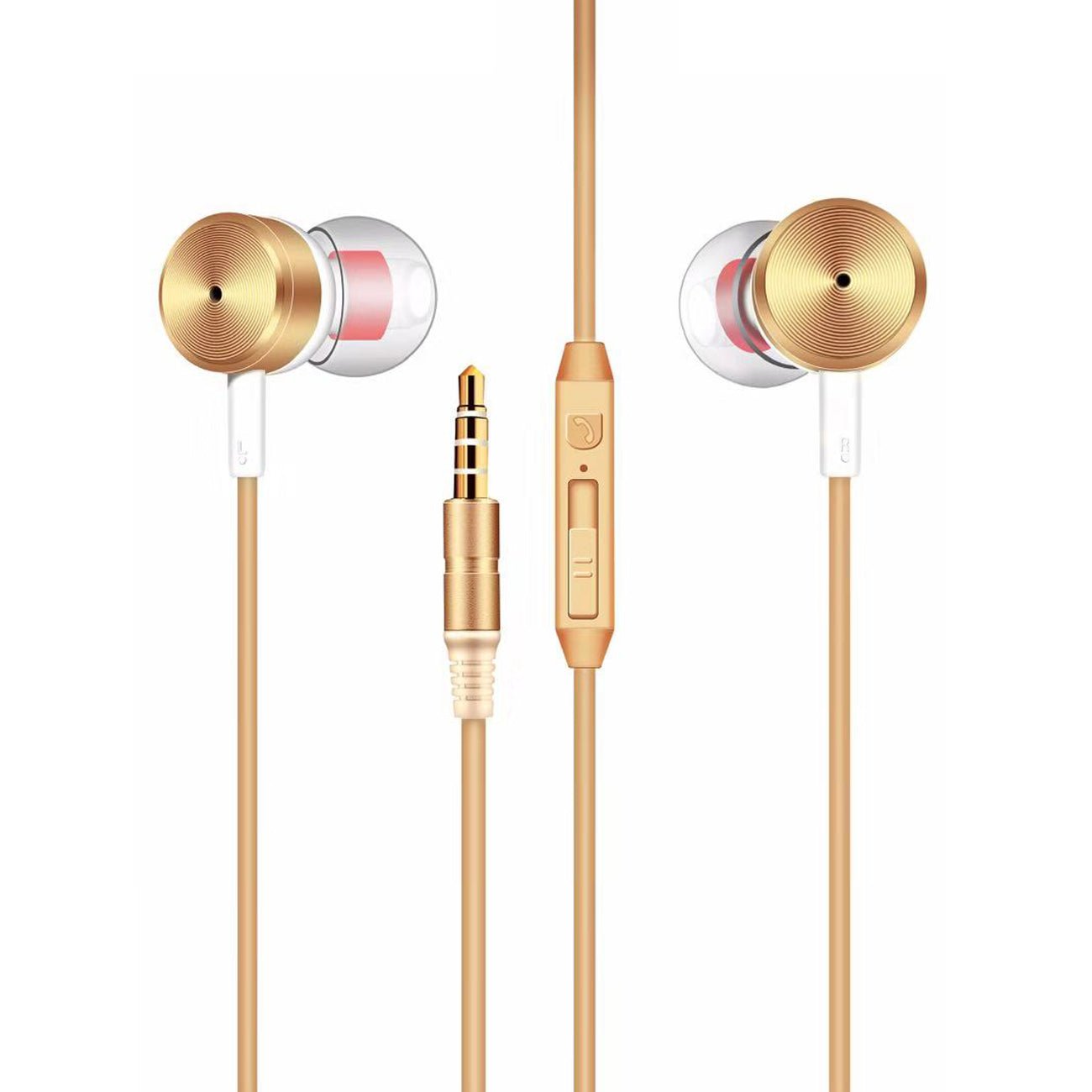 MT-H10 Universal Earphones in Gold - Heavy Duty & Reliable