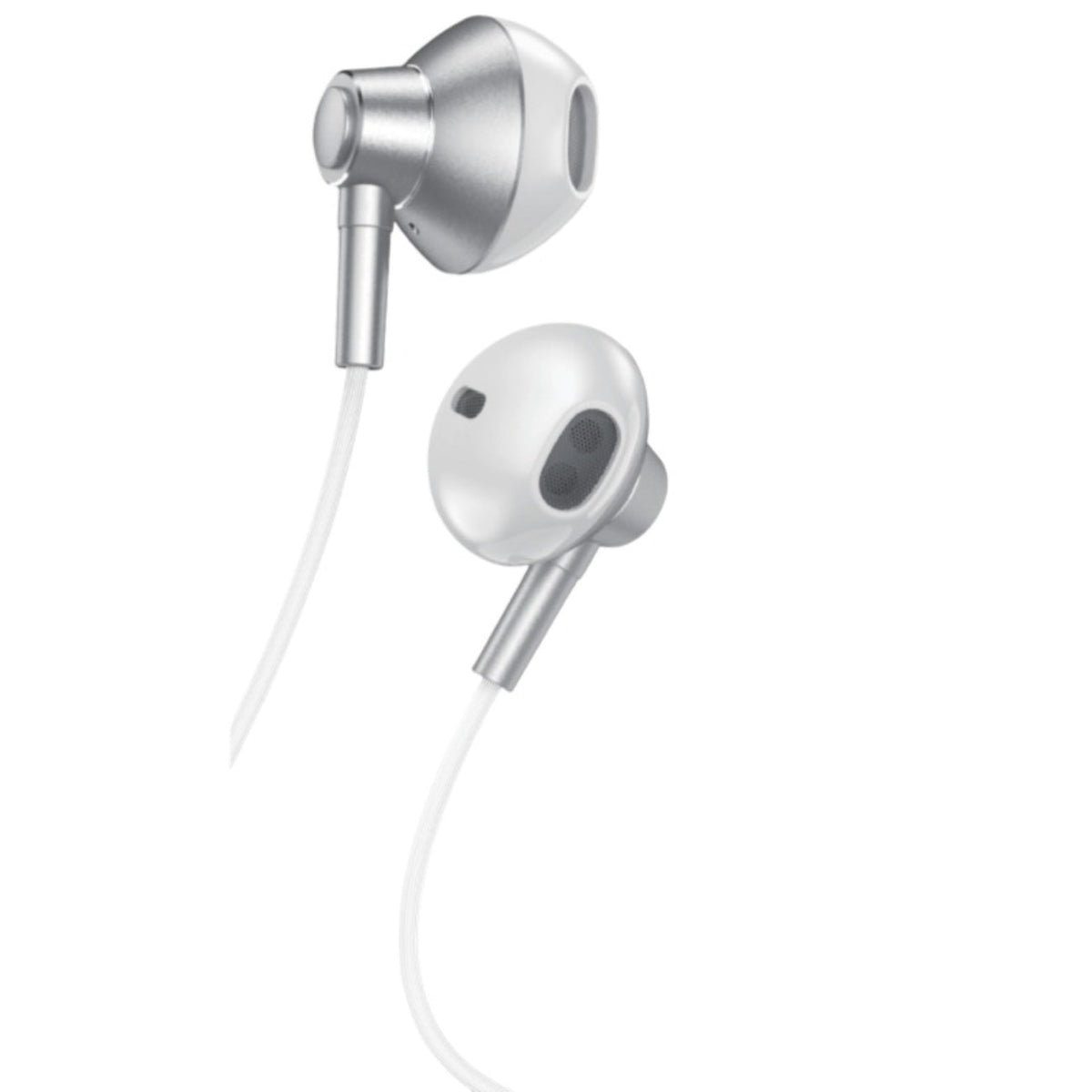 M2RFA-HSH118SL High Quality Sound Universal In-ear Earphones In Silver - Shockproof & Reliable