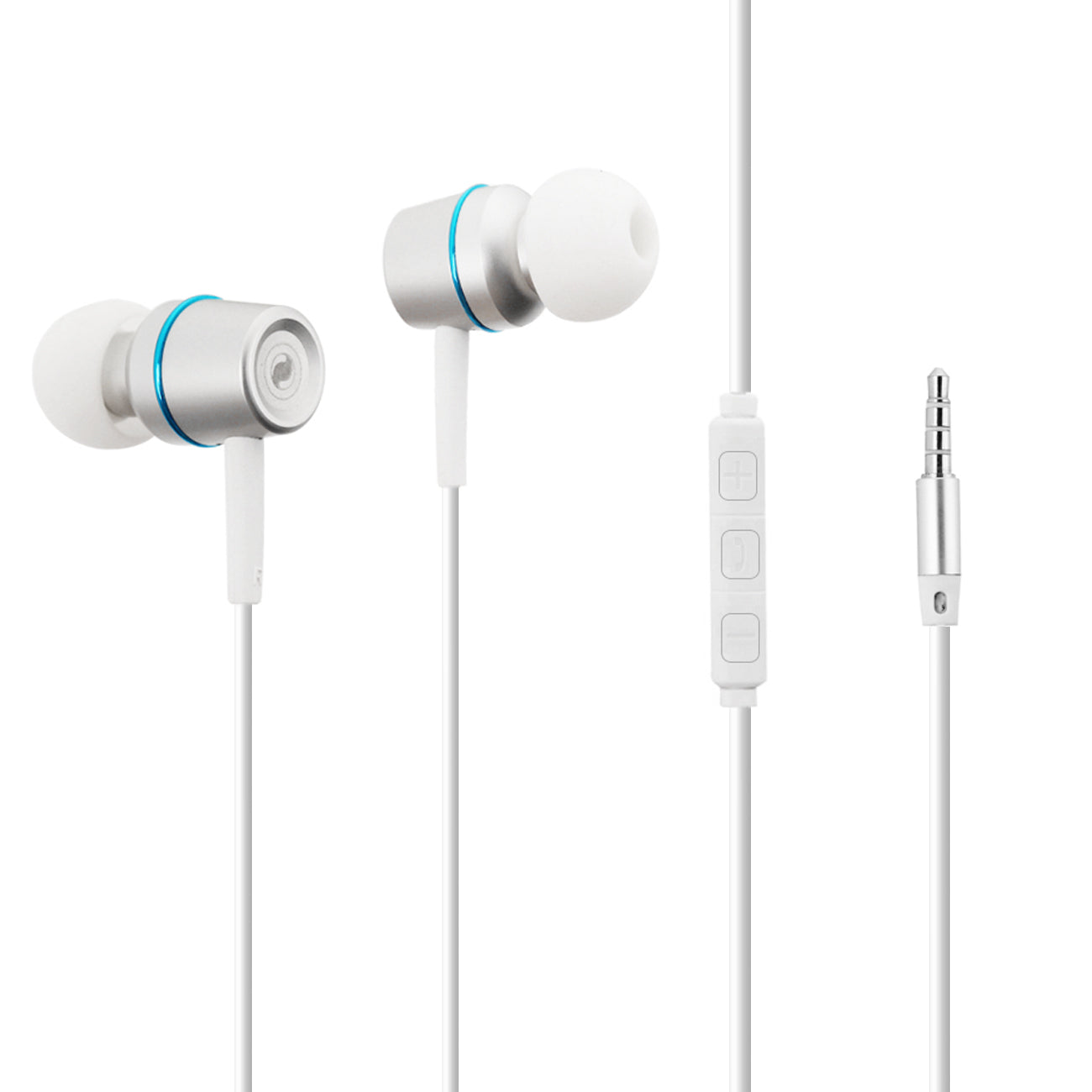 Earphones in Silver-HSM1300SL - Heavy Duty & Reliable