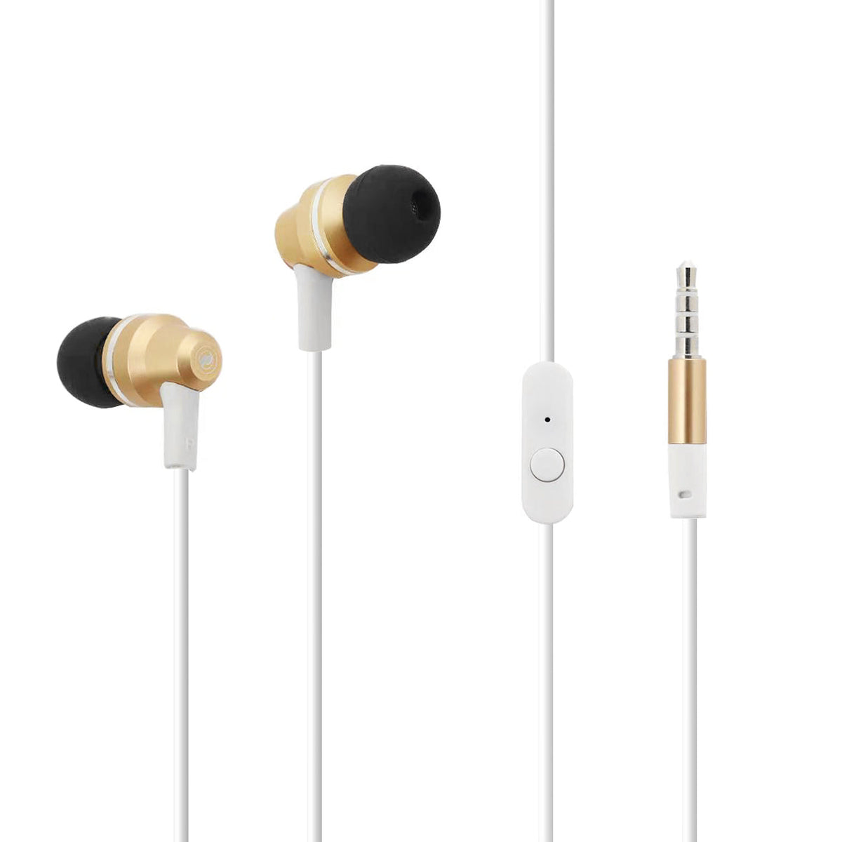 Intelligent Control Surround Sound Heavy Bass Headphones In Gold-HSM1600GD - Heavy Duty & Reliable