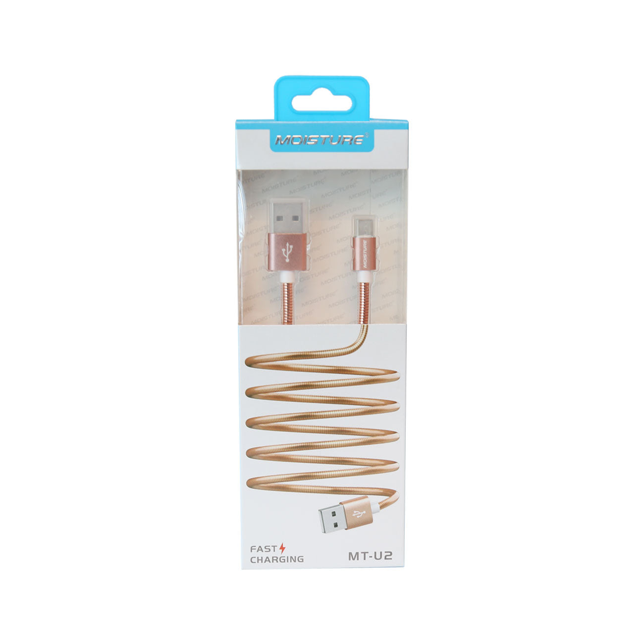 Moisture 2.6A Premium Full Hi-Speed Data Cable In Pink - Shockproof & Reliable