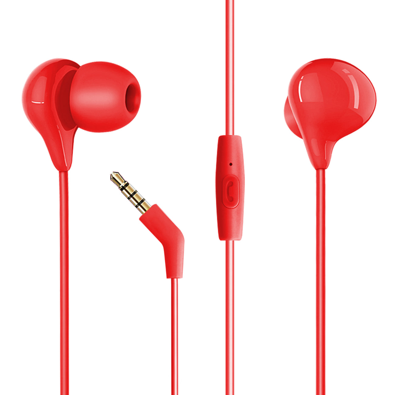 Hey Dr H86 In-Ear headphones in Red M2RHD-H96RD - Heavy Duty & Reliable