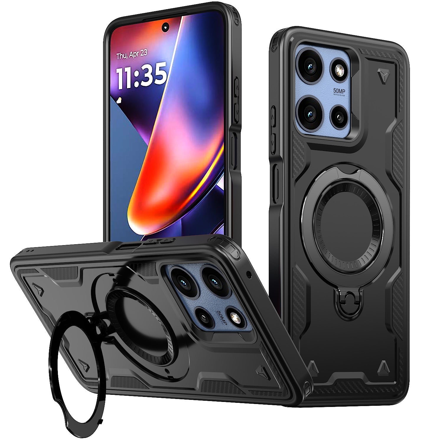 360¡ã Rotating Magnetic Versatile Stand Gray Compatible with Motorola Moto G Stylus 5G 2025 - Premium & Reliable