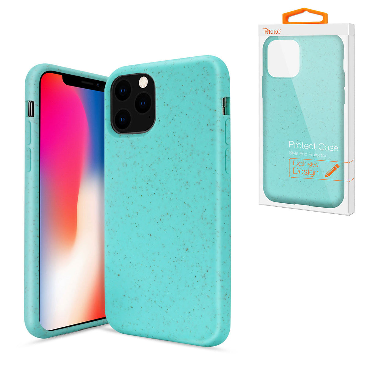 IPHONE 11 PRO Compatible APPLE IPHONE 11 PRO Wheat Bran Material Silicone Phone Case In Blue - Shockproof Protection by