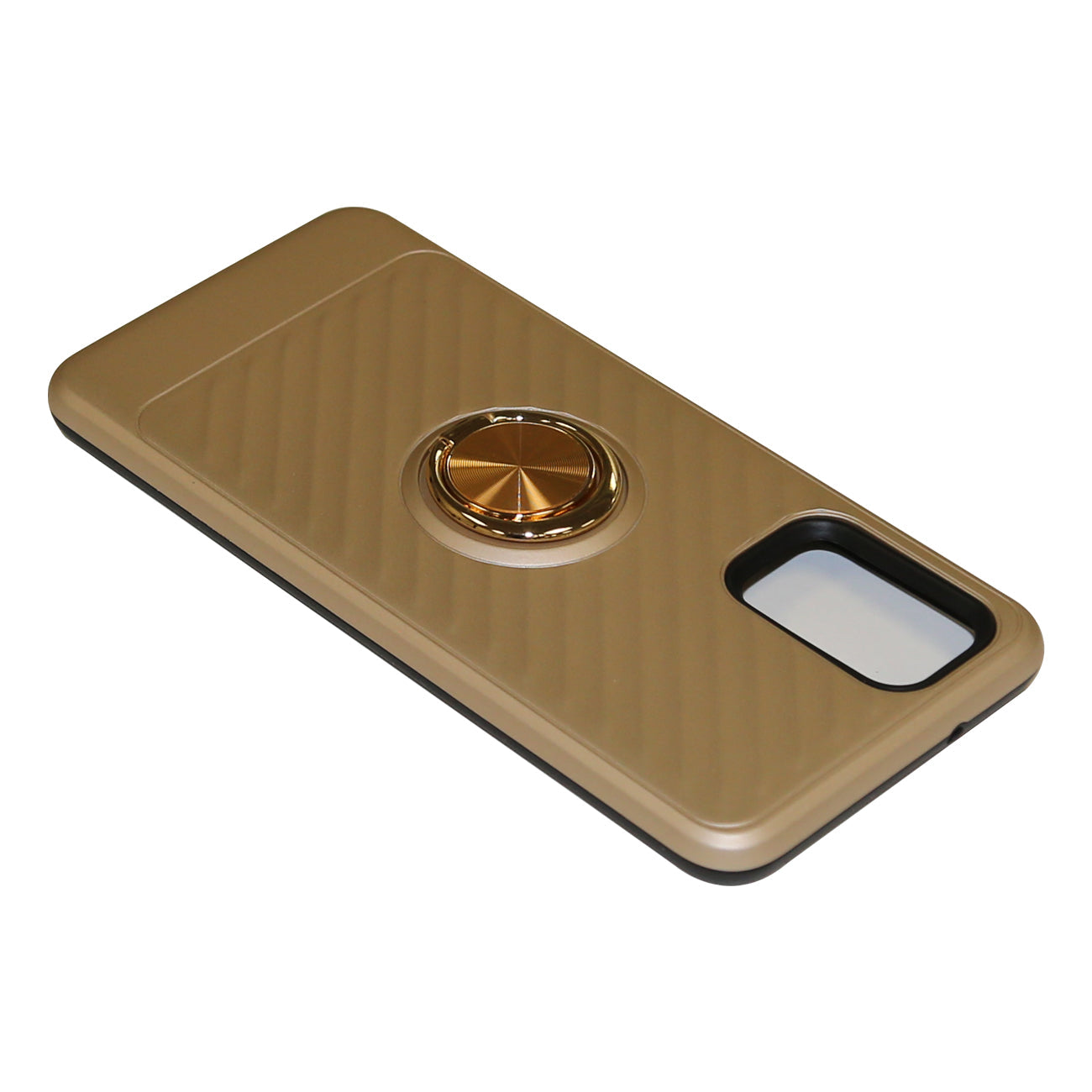 SAMSUNG GALAXY S20 Plus Case with Ring Holder In Gold - Shockproof & Reliable