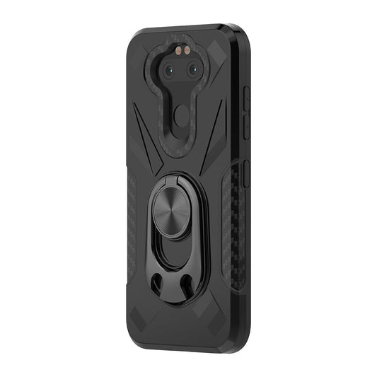 Phone Case with Ring Holder LG ARISTO 5 In Black - Durable & Reliable