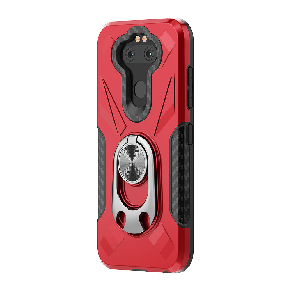 Phone Case with Ring Holder LG ARISTO 5 In Red - Premium & Reliable