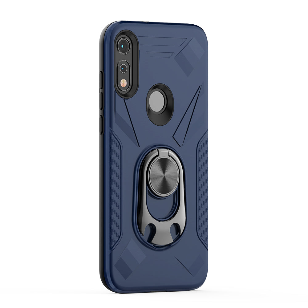 MOTOROLA E7 Case with Ring Holder In Blue - Premium & Reliable