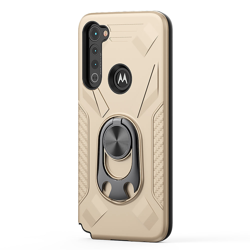 MOTOROLA G STYLUS Case with Ring Holder In Gold - Shockproof & Reliable