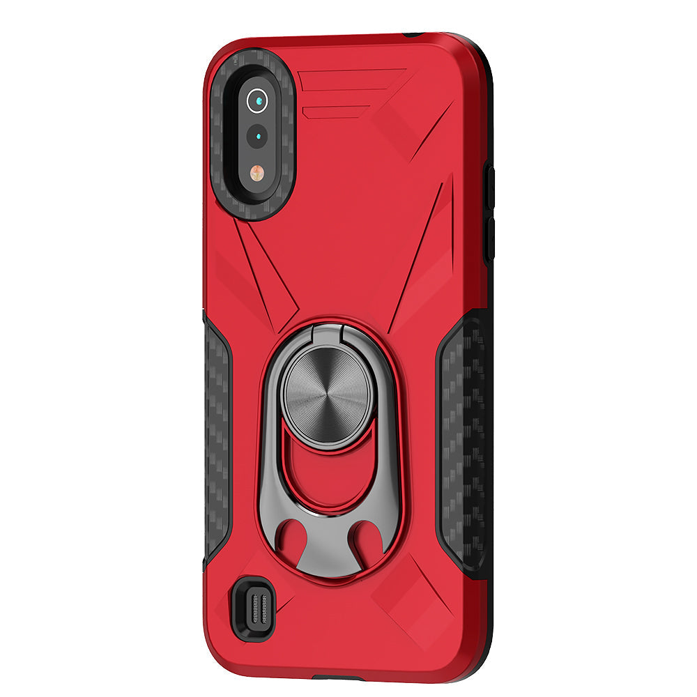 Phone Case with Ring Holder SAMSUNG GALAXY A01 In Red - Premium & Reliable