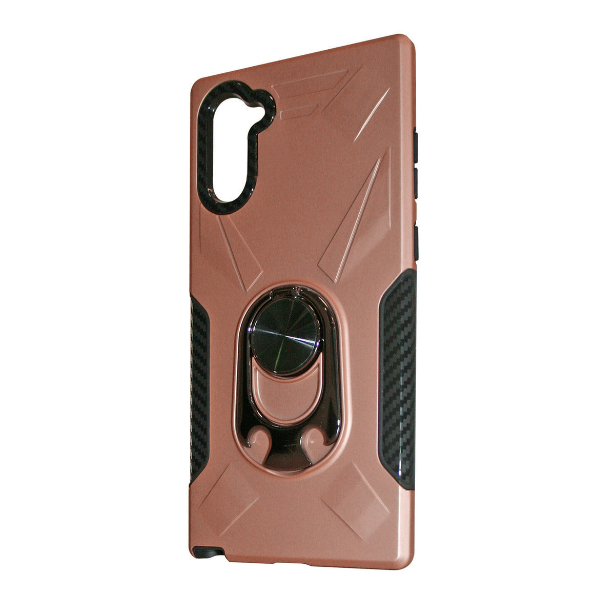 SAMSUNG GALAXY NOTE 10 Case with Ring Holder In Rose Gold - Shockproof & Reliable