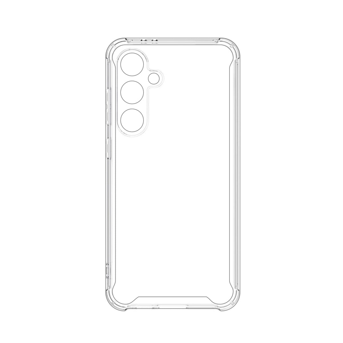 High Quality 2X Clean PC and TPU Bumper Case In Clear For Samsung Galaxy A25 5G - Durable & Reliable