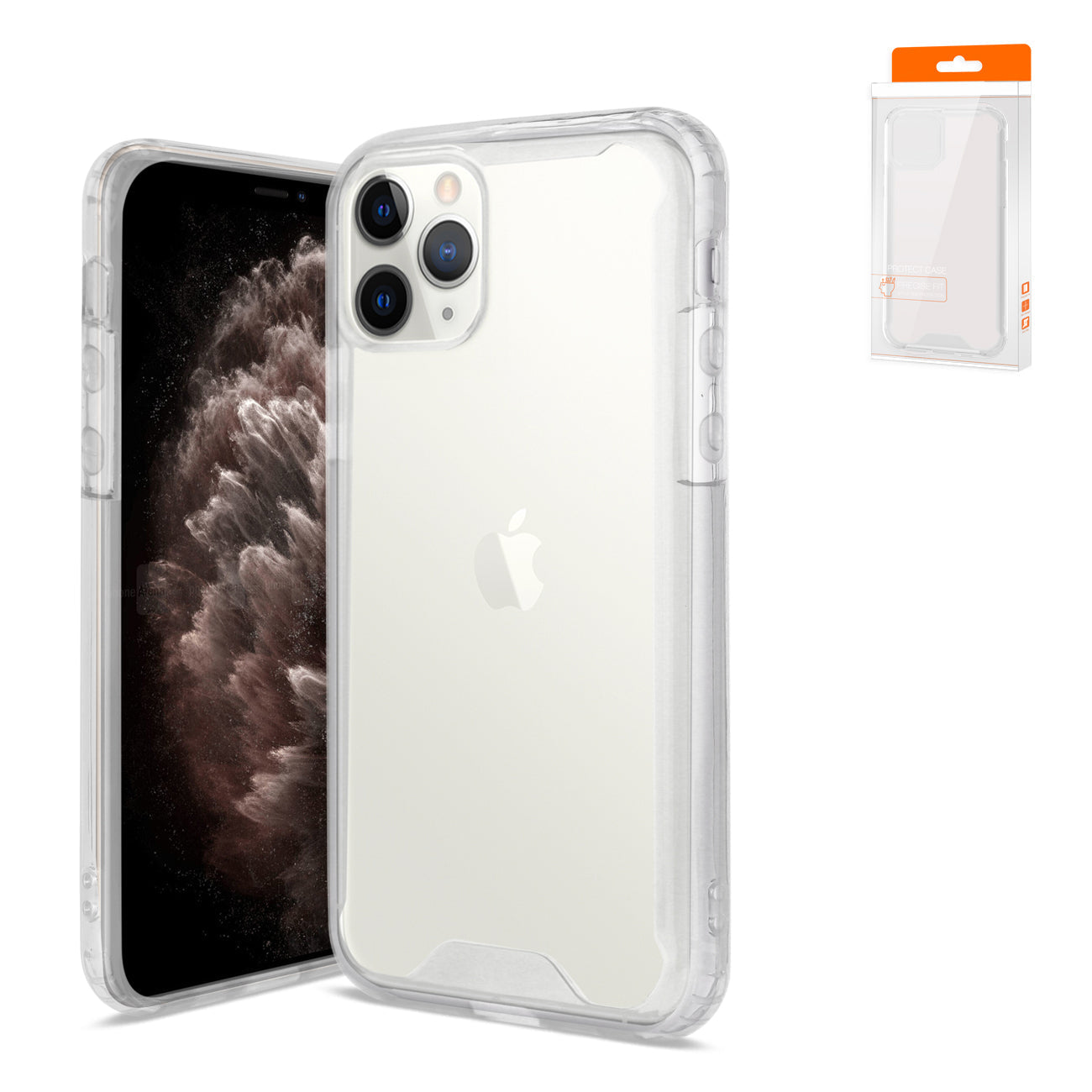IPHONE 11 PRO Compatible APPLE IPHONE 11 PRO High Quality TPU Case In Clear - Heavy Duty Protection by