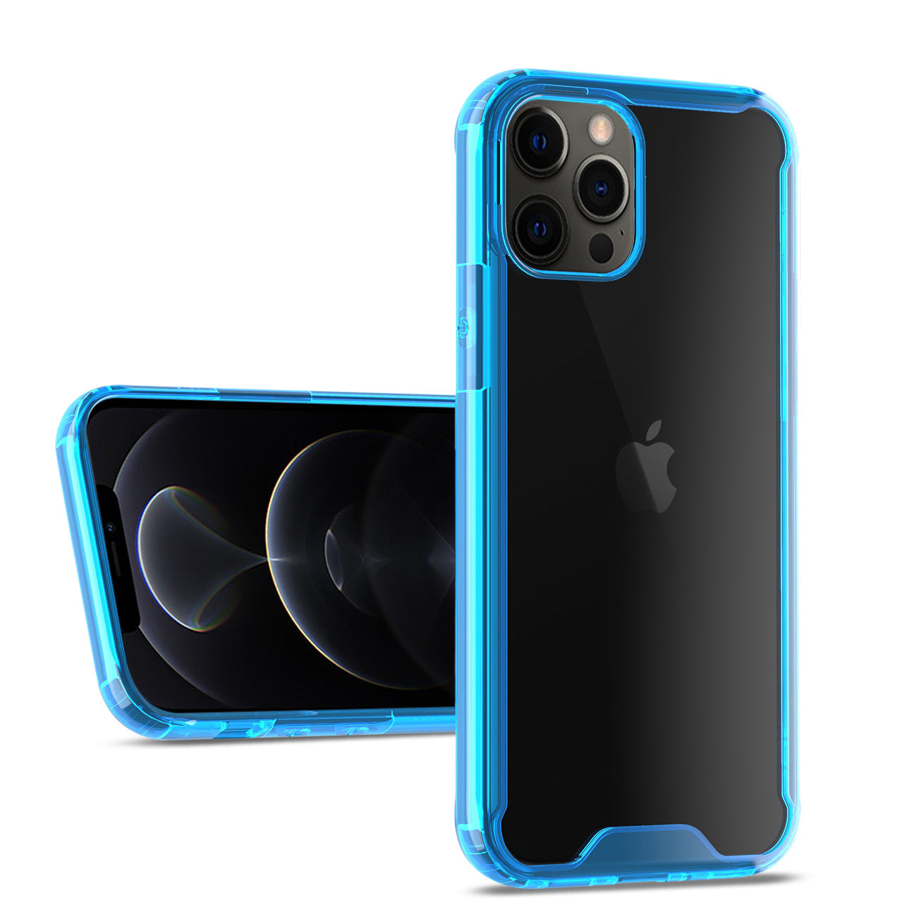 IPHONE 12 PRO MAX Bumper Case In Blue - Crystal Clear & Reliable