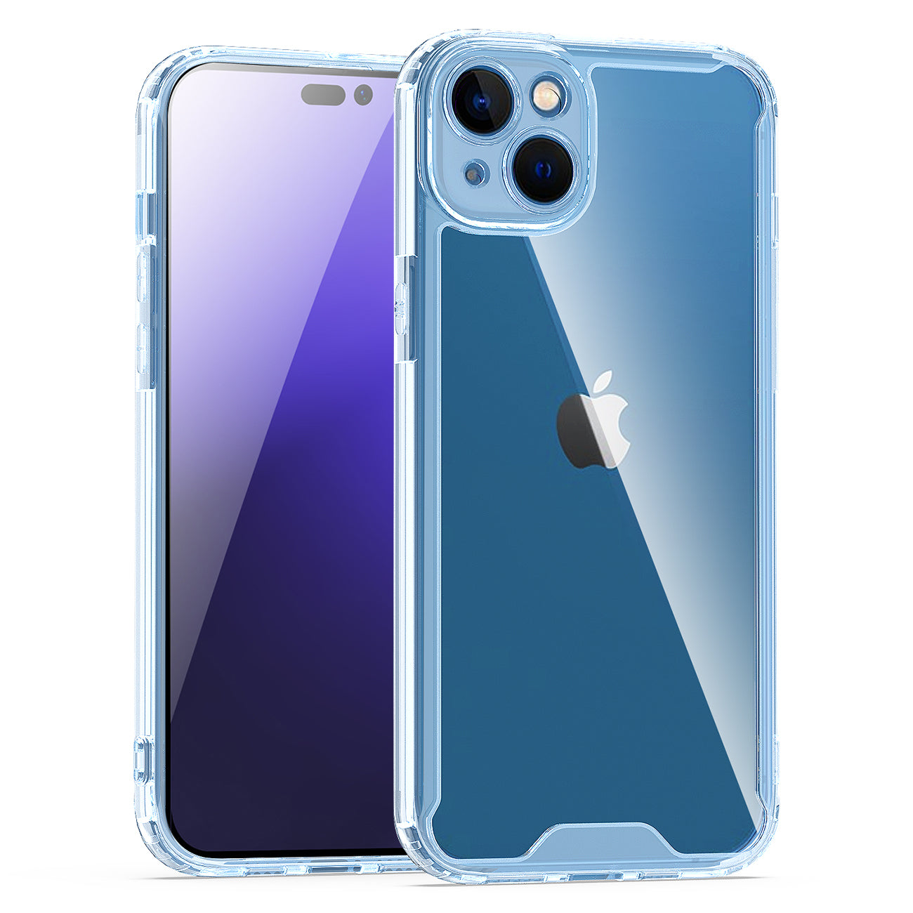 iPhone 15 Compatible High Quality 2X Clean PC and TPU Bumper Case In Clear For Apple iPhone 15 - Crystal Clear Protection by
