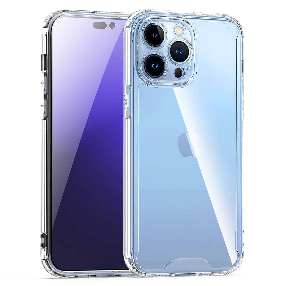 iPhone 14 Pro Compatible High Quality 2X Clean PC and TPU Bumper Case In Clear For Apple iPhone 14 Pro Max - Premium Protection by