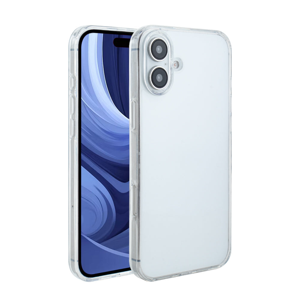 iPhone 16 PLUS Compatible High Quality 2X Clean PC and TPU Bumper Case In Clear For Apple iPhone 16 PLUS - Ultra-Slim Protection by