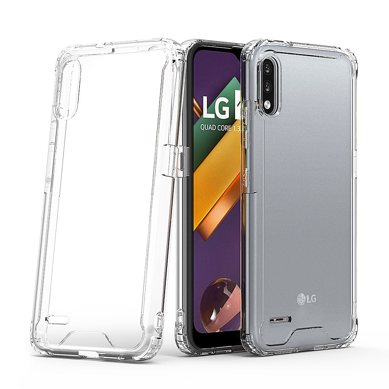 High Quality 2X Clean PC and TPU Bumper Case In Clear For LG-K22/K32 - Crystal Clear & Reliable