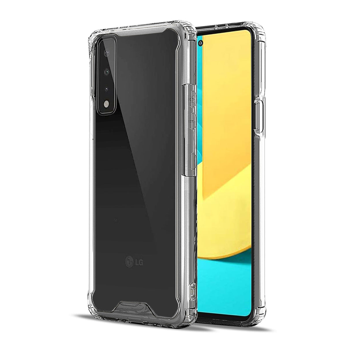 High Quality 2X Clean PC and TPU Bumper Case In Clear For LG Stylo 7 4G - Ultra-Slim & Reliable