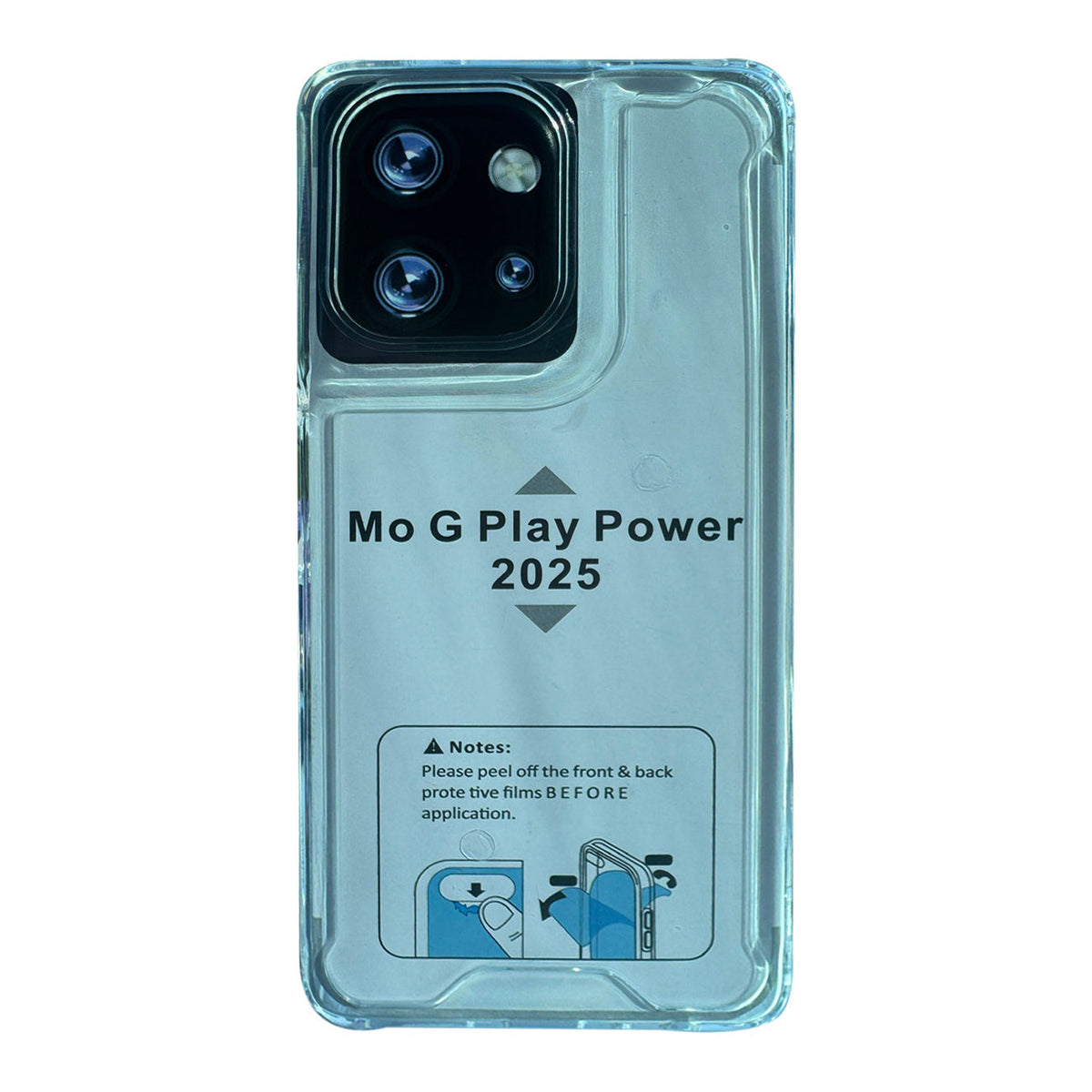 High Quality 2X Clean PC and TPU Bumper Case In Clear For Motorola Moto G 5G 2025 - Heavy Duty & Reliable