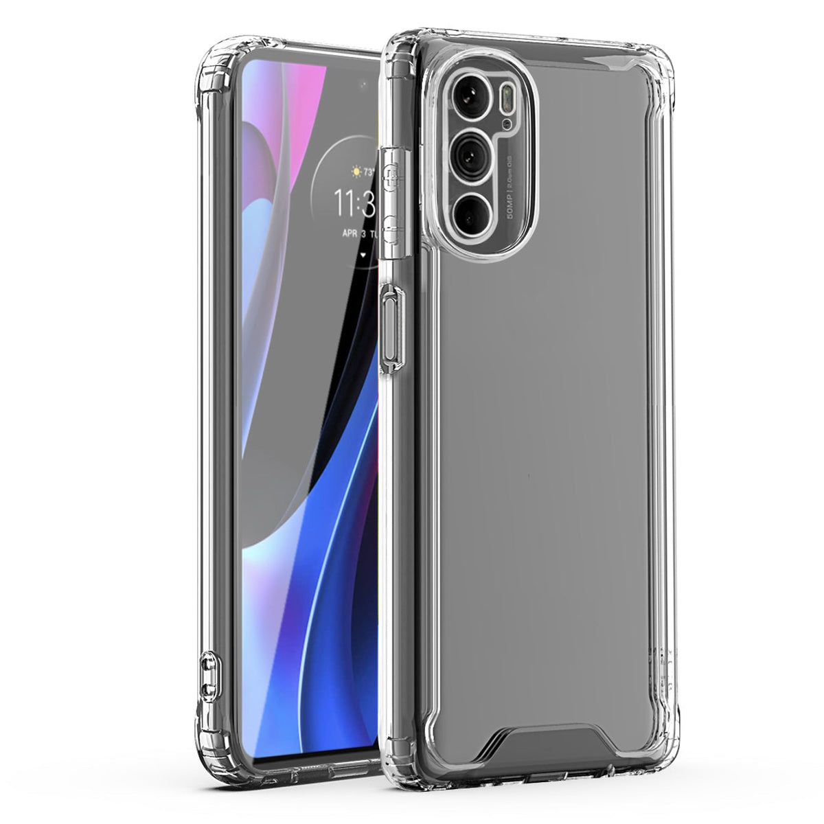 High Quality 2X Clean PC and TPU Bumper Case In Clear For Motorola Edge Plus 2022 - Premium & Reliable