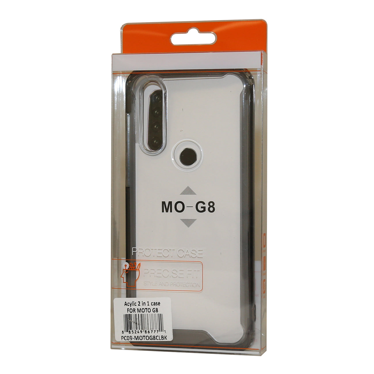 MOTOROLA G8 High quality Tpu Bumper and Clarity PC Case In Clear - Shockproof & Reliable