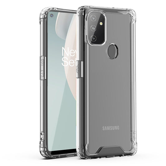 High Quality 2X Clean PC and TPU Bumper Case In Clear For ONEPLUS NORD N100 - Crystal Clear & Reliable