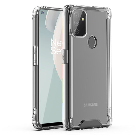 High Quality 2X Clean PC and TPU Bumper Case In Clear For ONEPLUS NORD N100 - Crystal Clear & Reliable