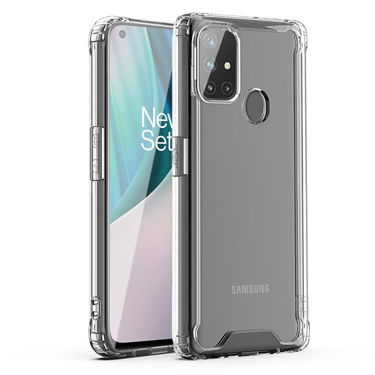 High Quality 2X Clean PC and TPU Bumper Case In Clear For ONEPLUS NORD N10 5G - Premium & Reliable