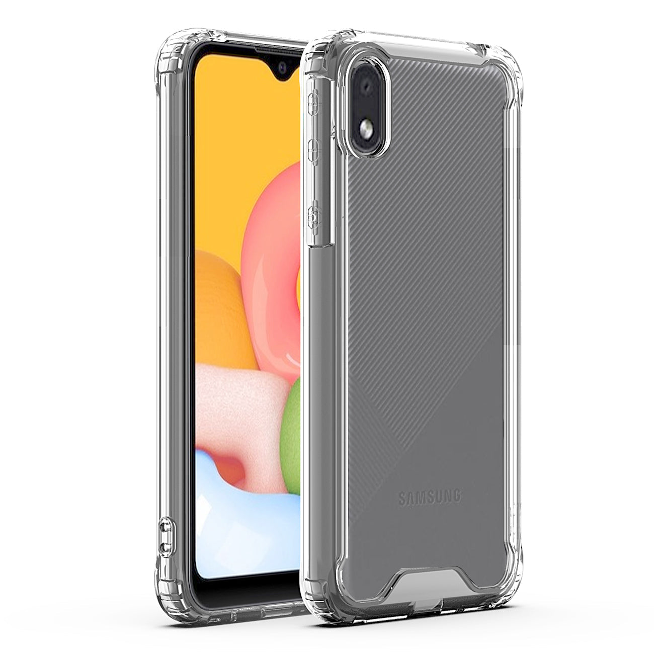 NEW SAMSUNG GALAXY A01 Core Bumper Case In Black - Shockproof & Reliable