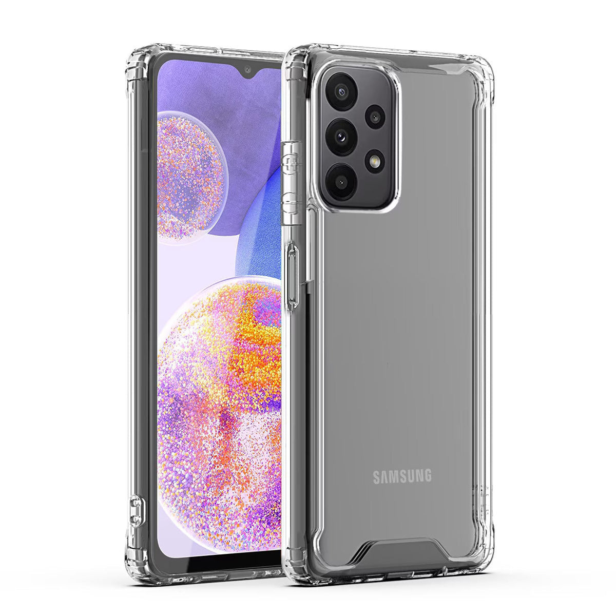 High Quality 2X Clean PC and TPU Bumper Case In Clear For Samsung Galaxy A23 - Ultra-Slim & Reliable