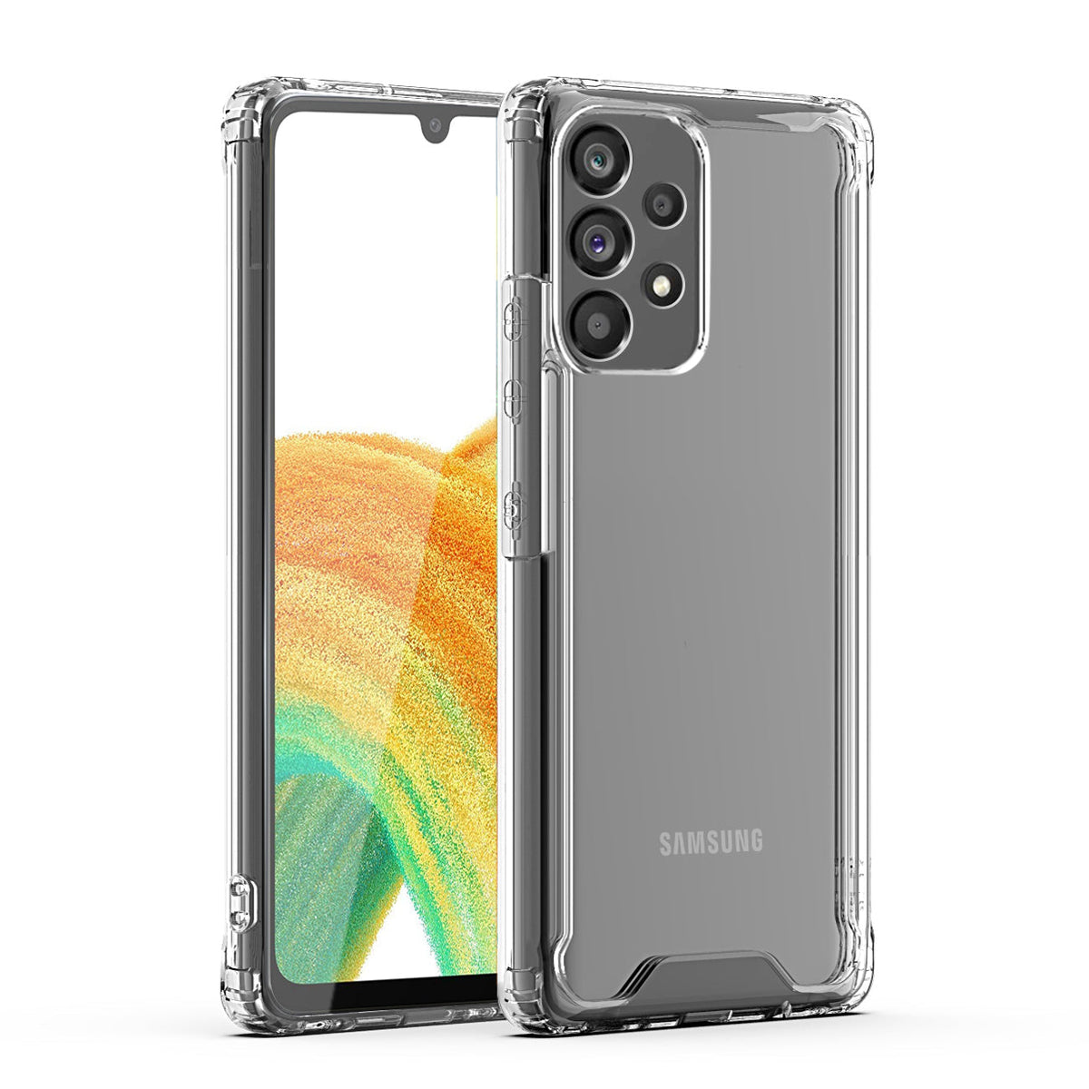 High Quality 2X Clean PC and TPU Bumper Case In Clear For Samsung Galaxy A33 5G - Ultra-Slim & Reliable