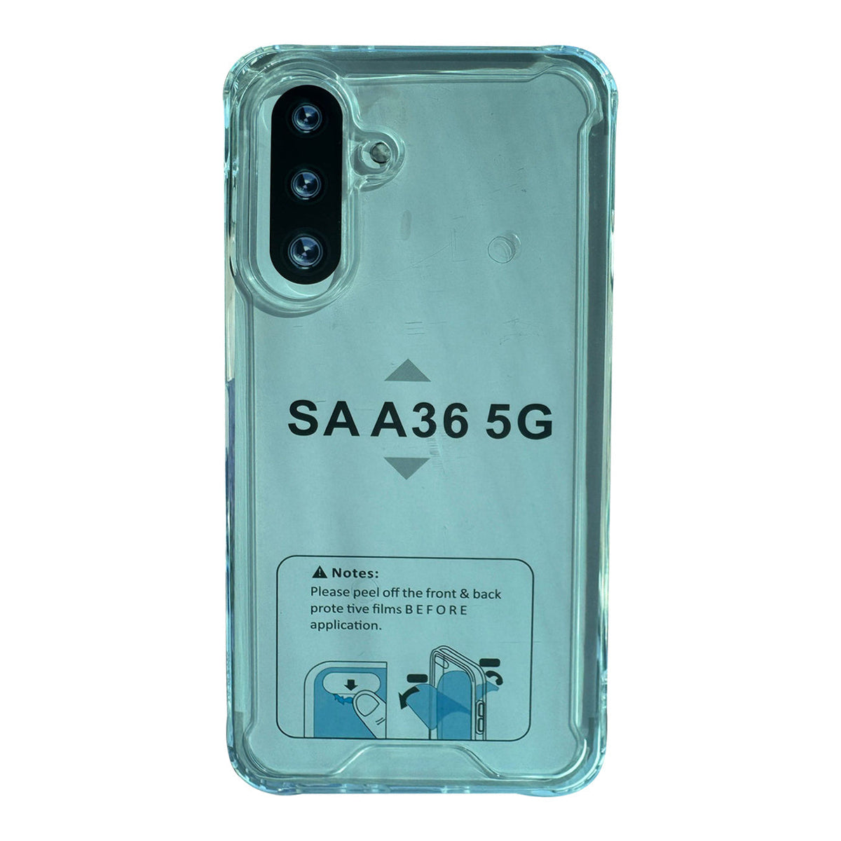 High Quality 2X Clean PC and TPU Bumper Case In Clear For Samsung Galaxy A36 (PC09-SAMSA36-5GCL) - Crystal Clear & Reliable