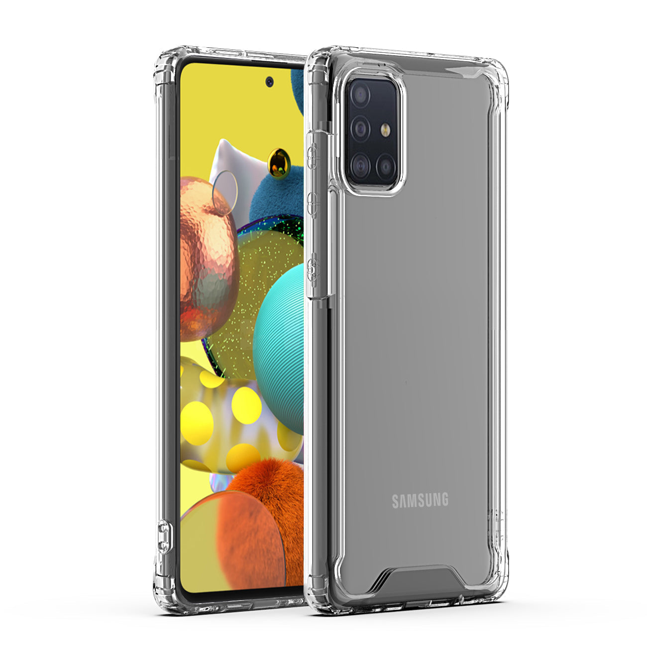 High quality TPU Bumper and Clarity PC Case For SAMSUNG GALAXY A51 5G In Clear - Durable & Reliable