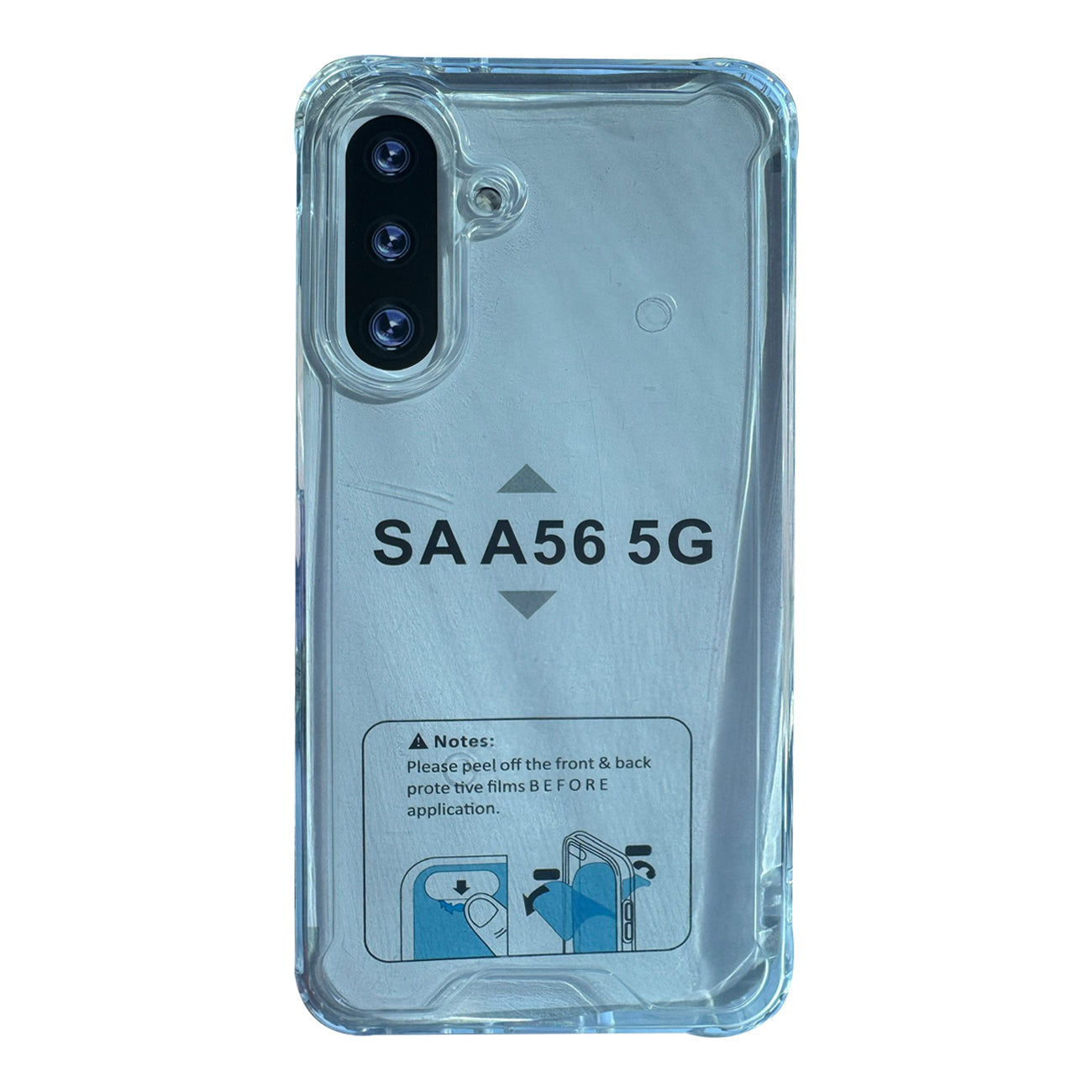 High Quality 2X Clean PC and TPU Bumper Case In Clear For Samsung Galaxy A56 - Premium & Reliable
