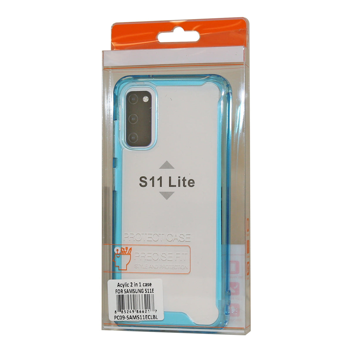 Samsung S20 High quality Tpu Bumper and Clarity PC Case In Blue - Premium & Reliable