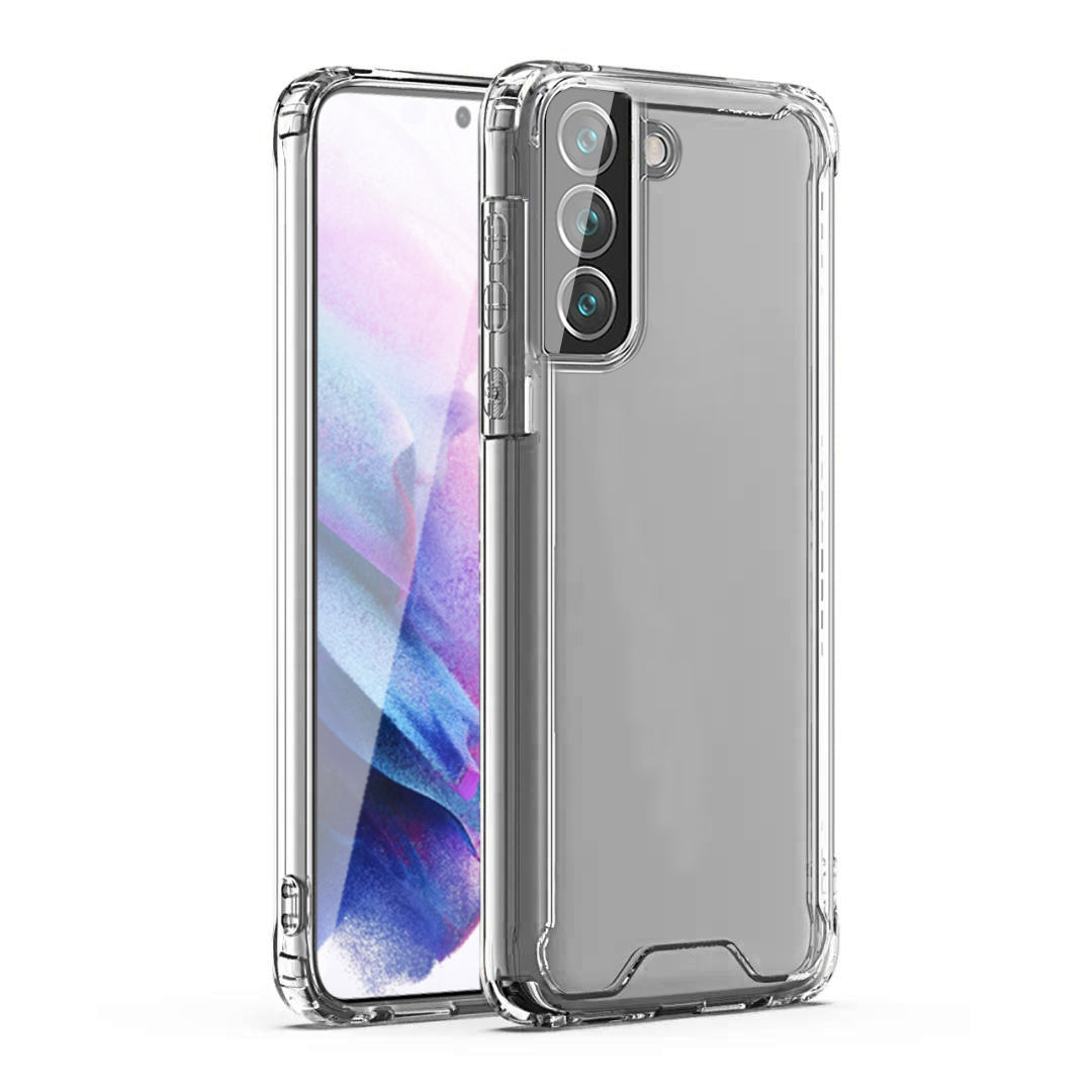 High Quality 2X Clean PC and TPU Bumper Case In Clear For Samsung Galaxy S22 Plus - Shockproof & Reliable