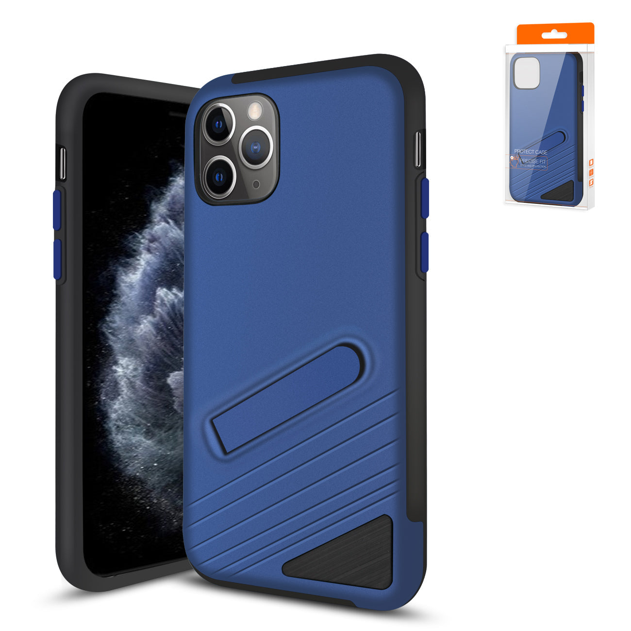 iPhone 11 Pro Compatible Apple iPhone 11 Pro Armor Cases In Navy - Ultra-Slim Protection by